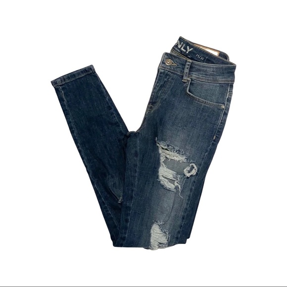 Only Carmen Regular Skinny Ankle Denim Jeans Size 25 - Picture 5 of 8